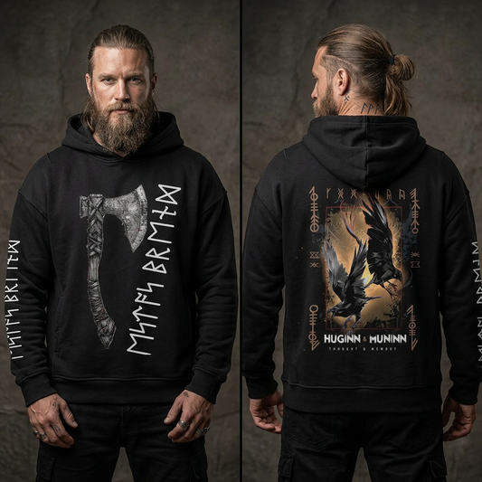 Huginn & Muninn Hoodie – Odin’s Ravens