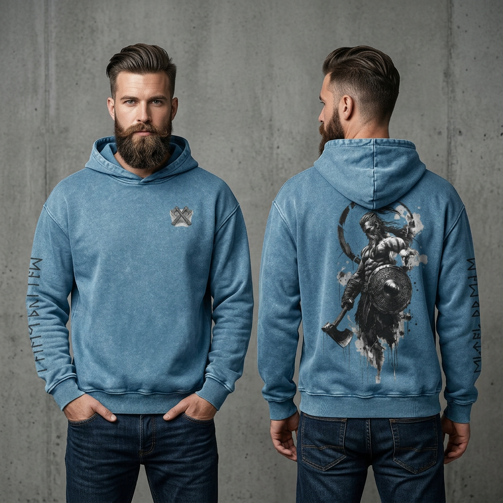 Ghost of Valhalla – Premium Viking Hoodie