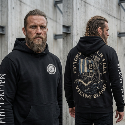 Viking Blood — Victory or Valhalla Hoodie