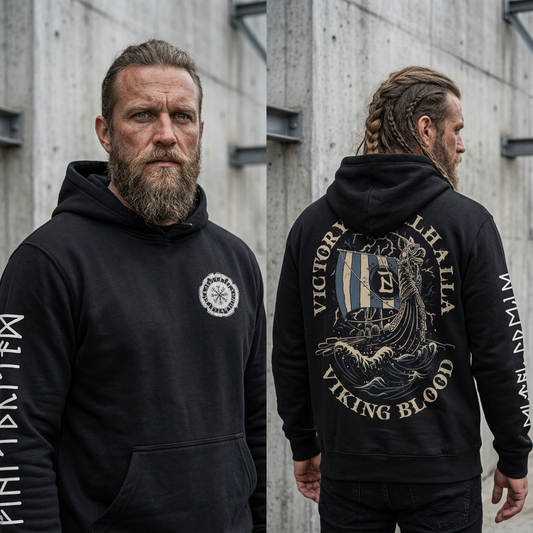Viking Blood — Victory or Valhalla Hoodie
