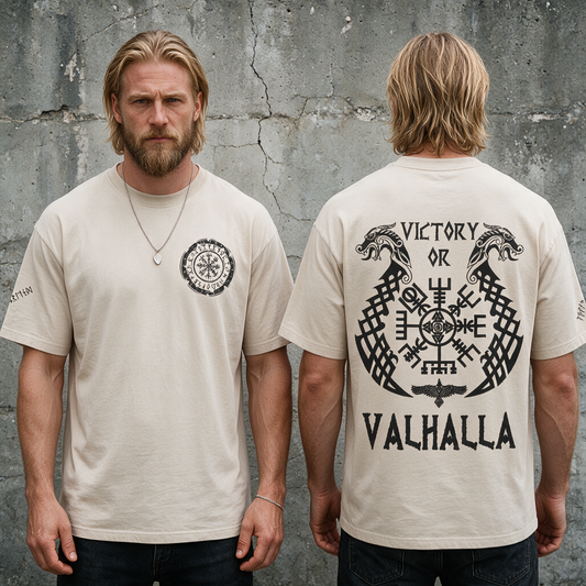 Victory or Valhalla — Viking T-Shirt